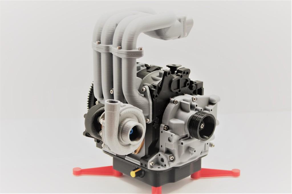Mazda RX7 Wankel Rotary Engine 13B-REW - Working Model 3d model