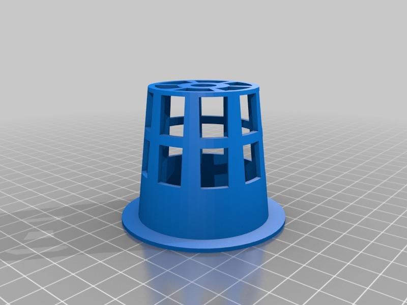 2" Net Pot (No Supports Needed) 3d model