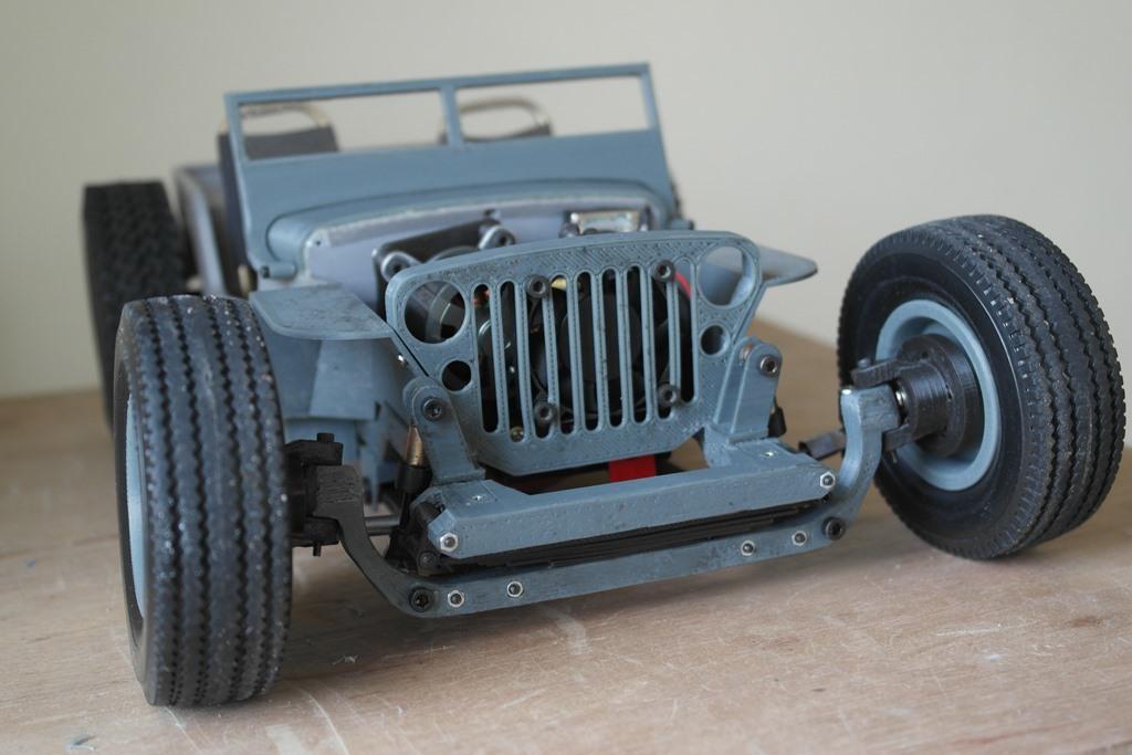 Ossum RC Jeep Rat Rod Rolling Train Kit (with 2 speed gear box) 3d model