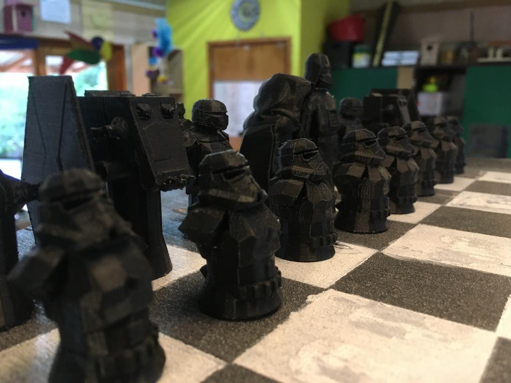 Star Wars Chess set 3d model