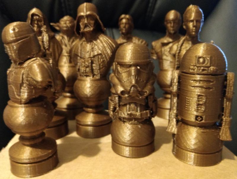 Star Wars Chess Set Revised 3d model