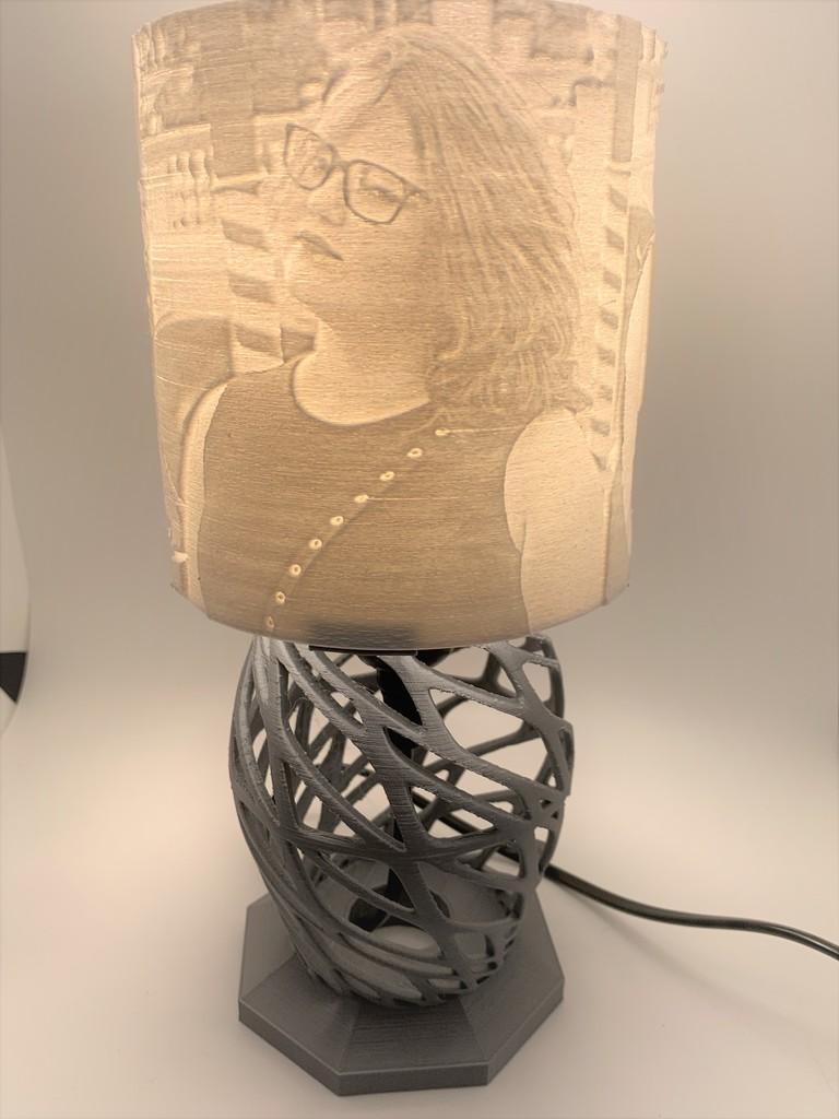 Lithophane Art lamp 3d model