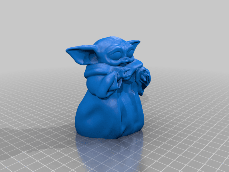 Baby Yoda with Heart 3d model