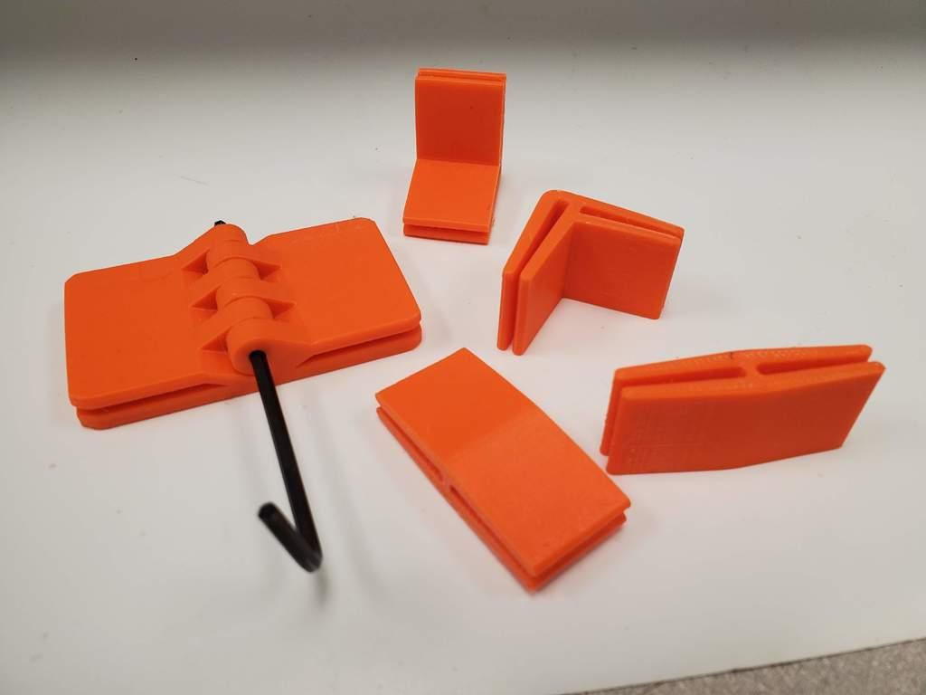plexiglass holder clips for 3D printer enclosures 3d model