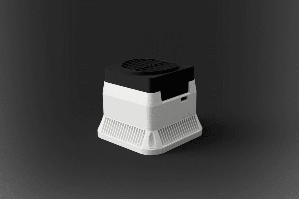 Micro PTC Heater Case for Printer Enclosures 3d model