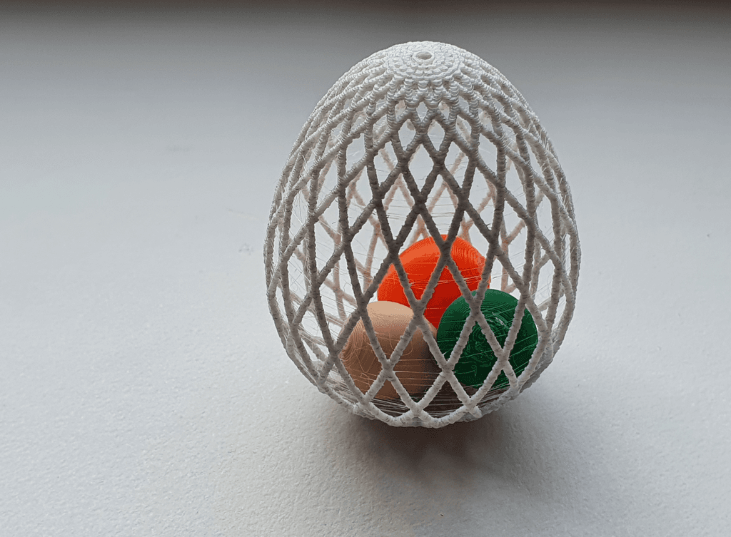 Easter Egg in Egg Multicolor 3d model