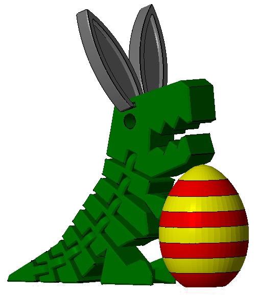 Flexi Rex - Easter Upgrade 3d model