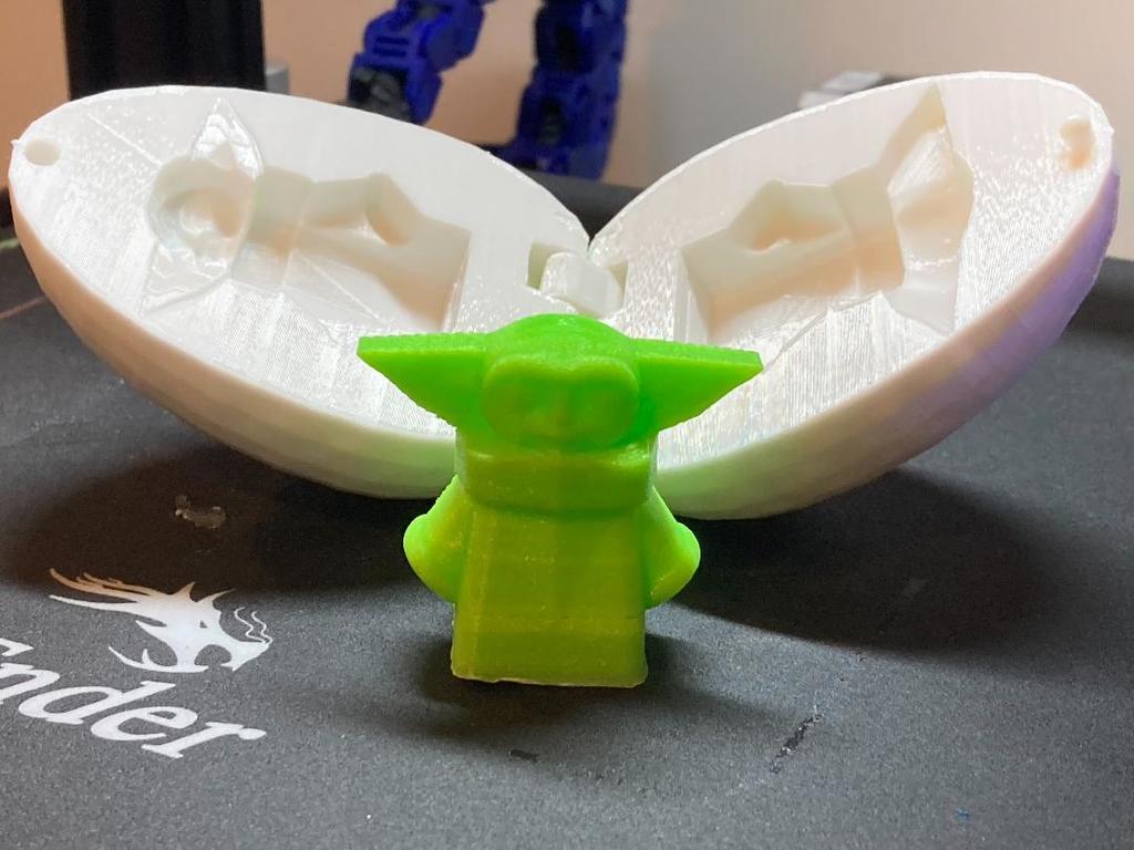 Grogu - Baby Yoda - Surprise Egg 3d model