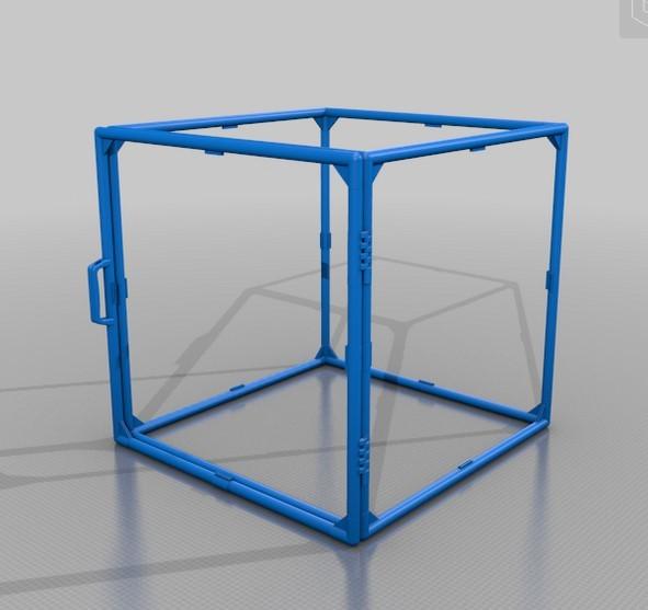 3D Printer Enclosure PVC - Any Size, for plexiglass, wood, or combination panels 3d model