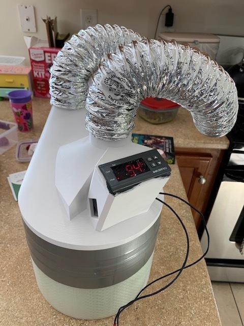 Air filter/heater for 3D printer enclosure 3d model