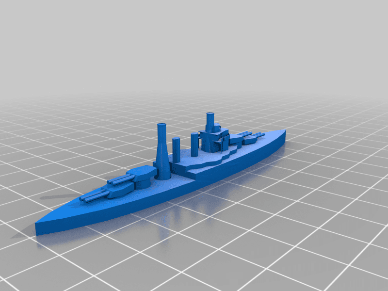 US Battleship Colorado 3D Print ready 3d model