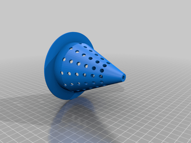 Hydroponic conical net pot 3d model