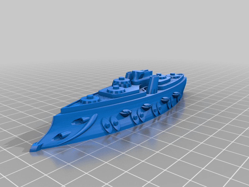 African Coalition battleship 3d model