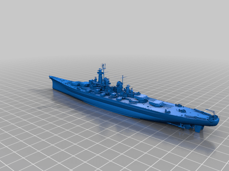 USS Montana Battleship BB-67 3d model