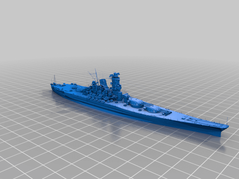  	Japanese Battleship Yamato 3d model