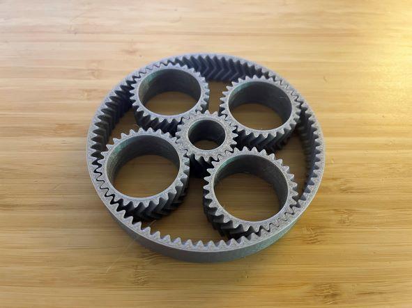 Planetary Gear Print in Place (4.75:1) 3d model