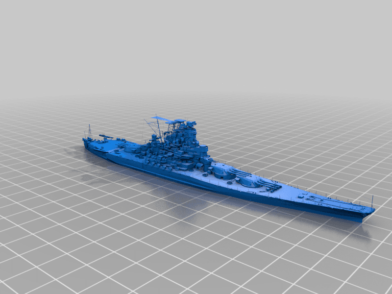 Super battleship X 3d model