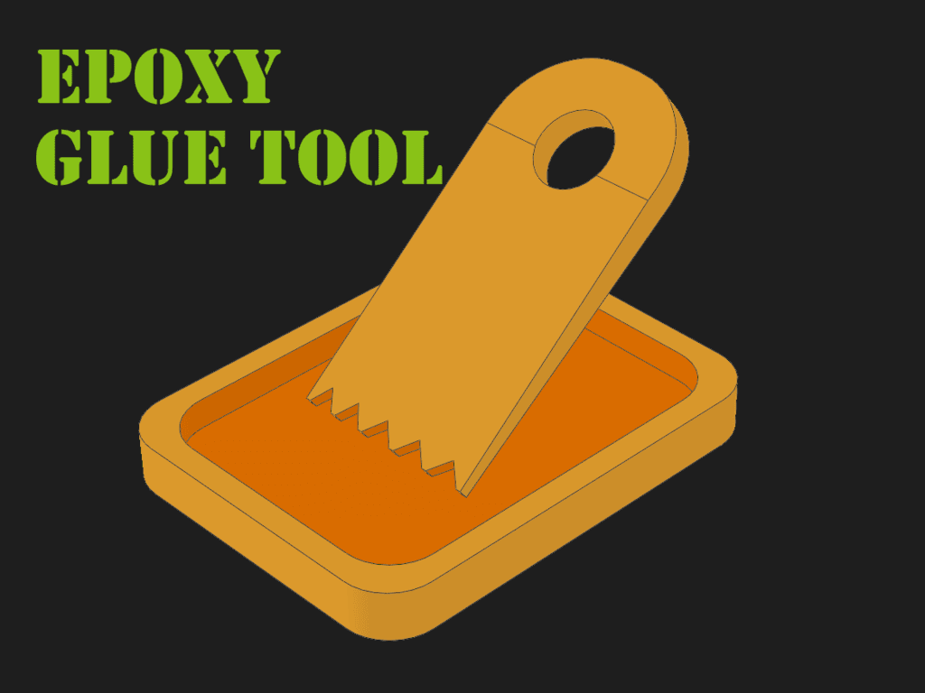 Epoxy mix tool 3d model