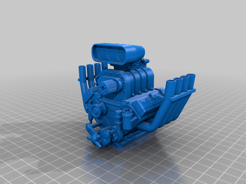 V8 Engine 1:10 scale 3d model