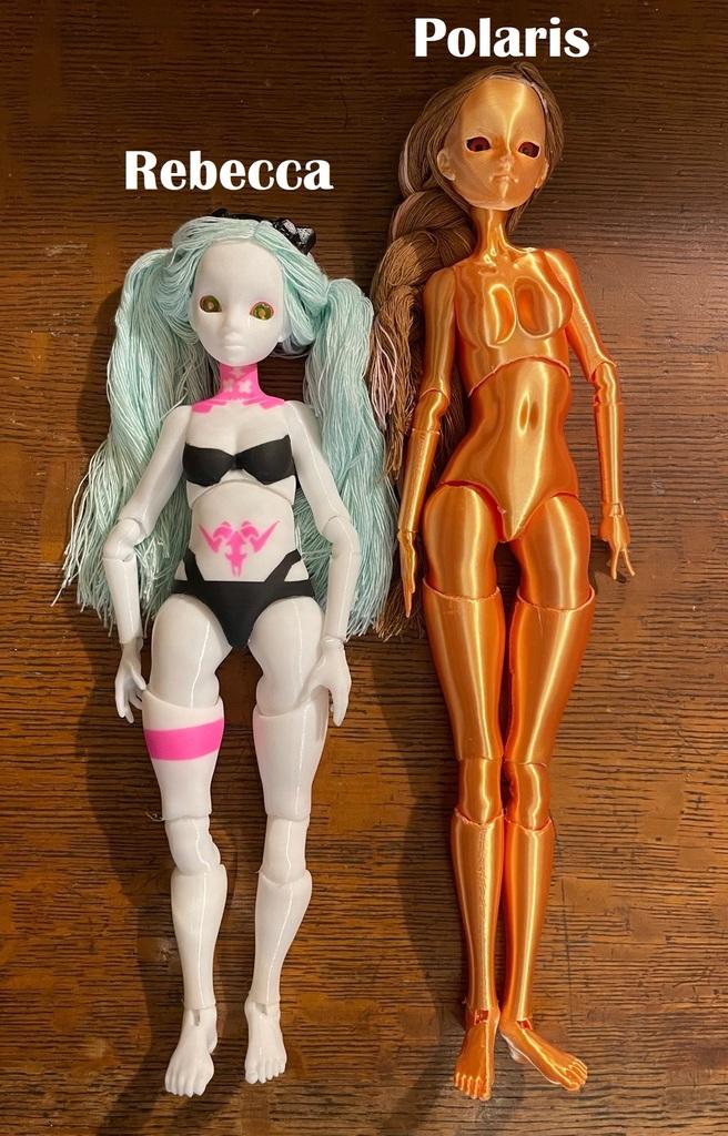 Rebecca, a shorter 1/3 scale BJD (Ball Joint Doll) 3d model