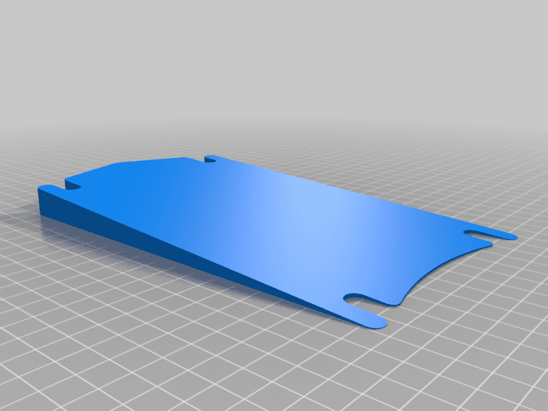 Axis Foil  - angled base plate / shim 3d model