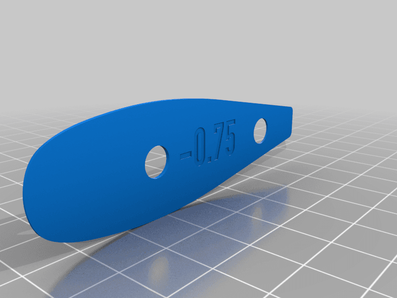 Axis tail foil shims 3d model