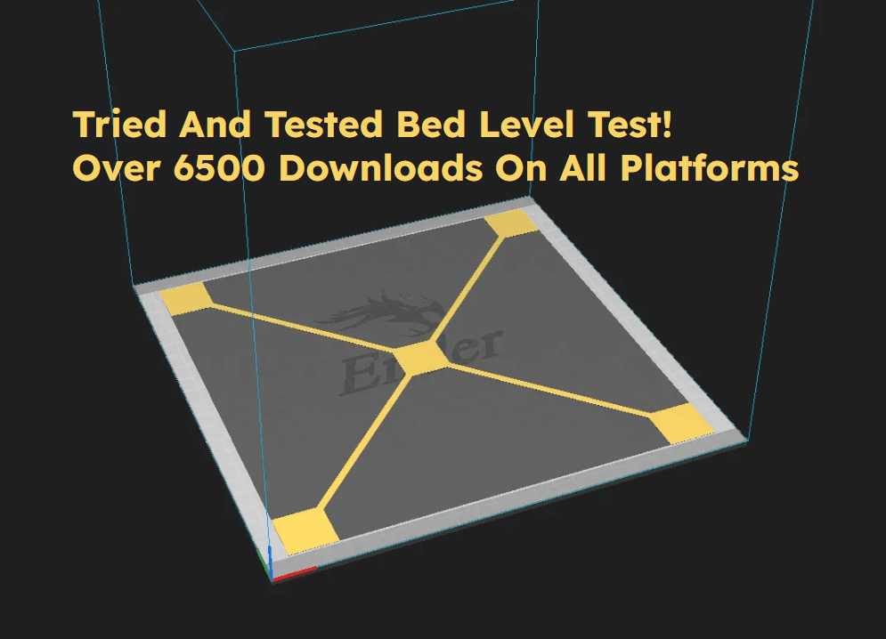 Ender 3/pro/v2/s1 bed-level test 3d model