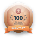 100 All-time downloads badge