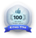 100 All-time make votes badge
