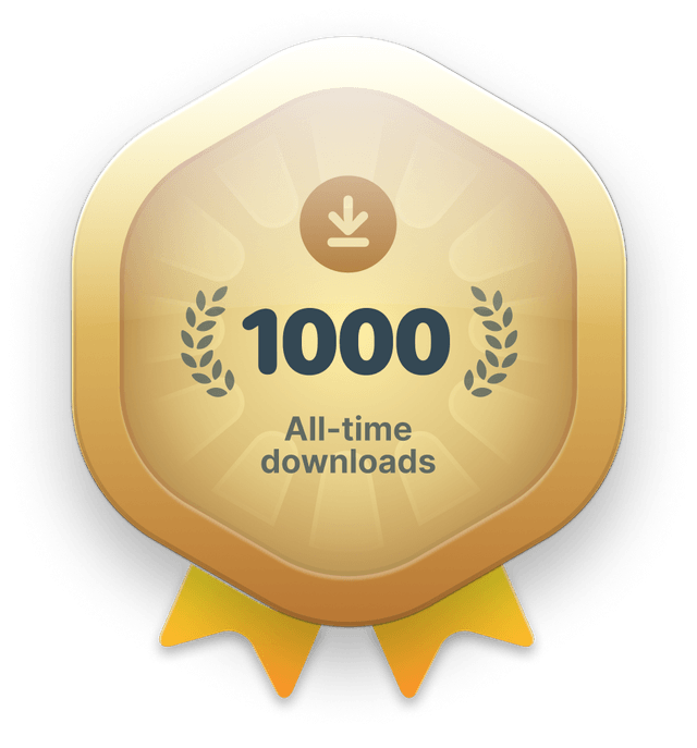 1000 All-time downloads