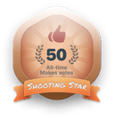 50 All-time make votes badge