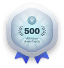 500 All-time downloads