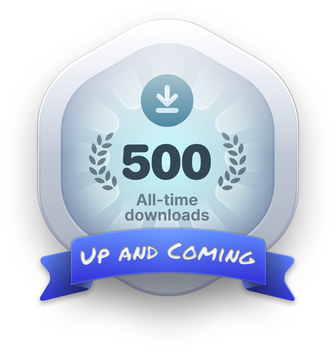 500 All-time downloads