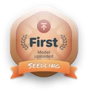 First Model uploaded badge