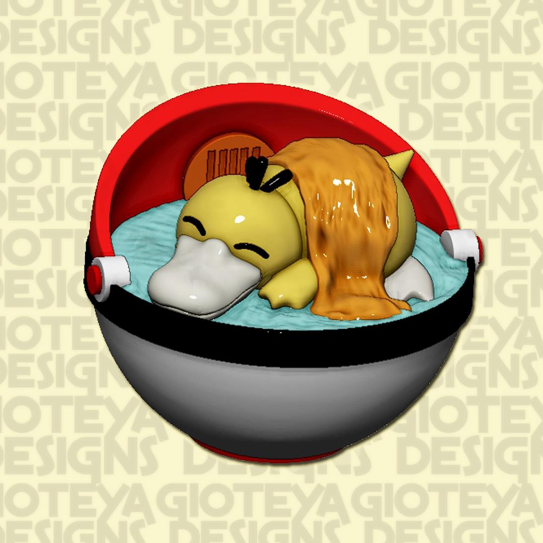 Pokemon Sleeping Psyduck 3d model