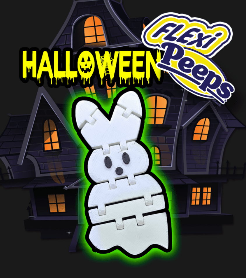 Halloween Flexi Peep Ghost 3d model