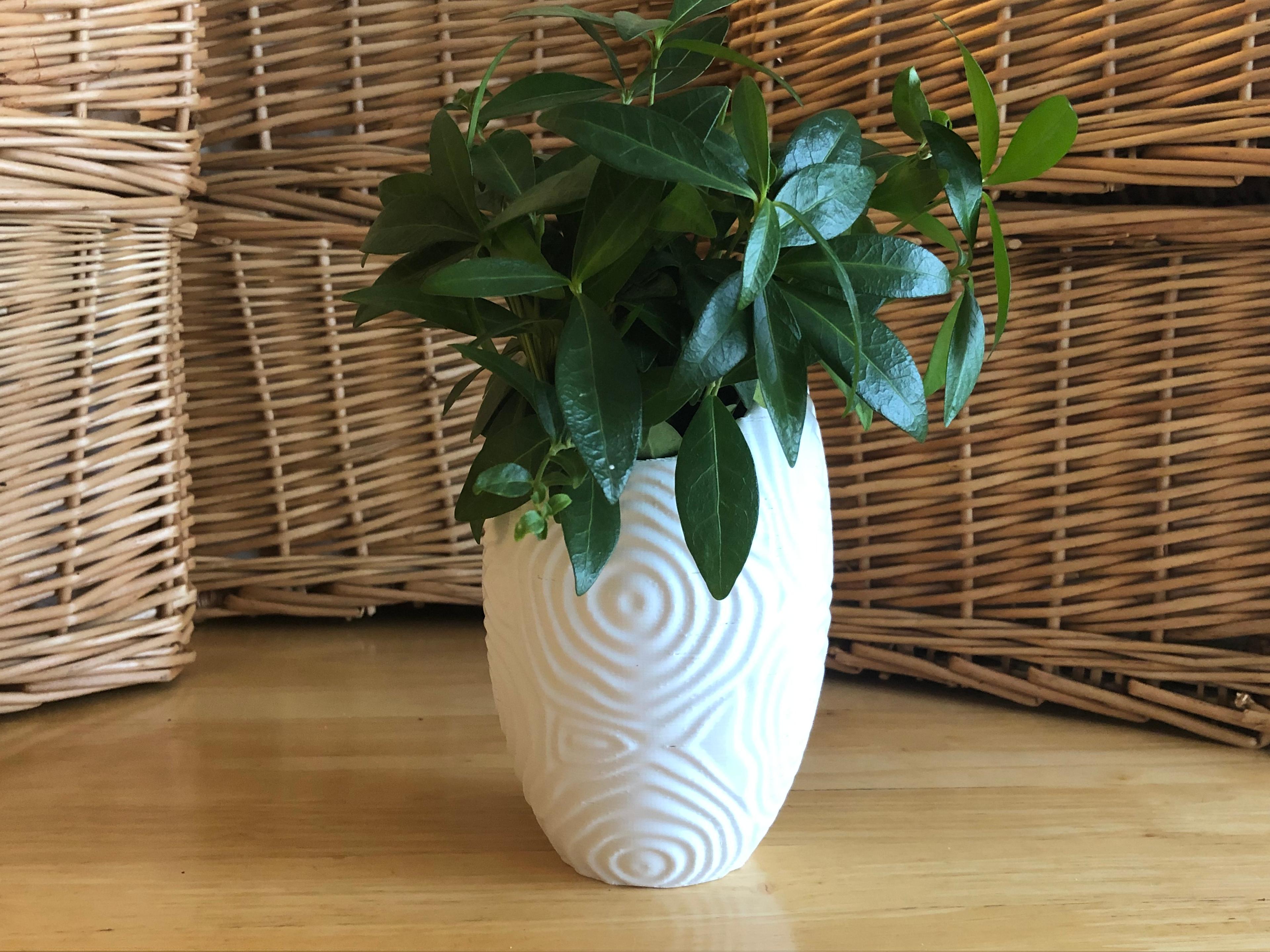 Ripple Vase (Ovoid) 3d model