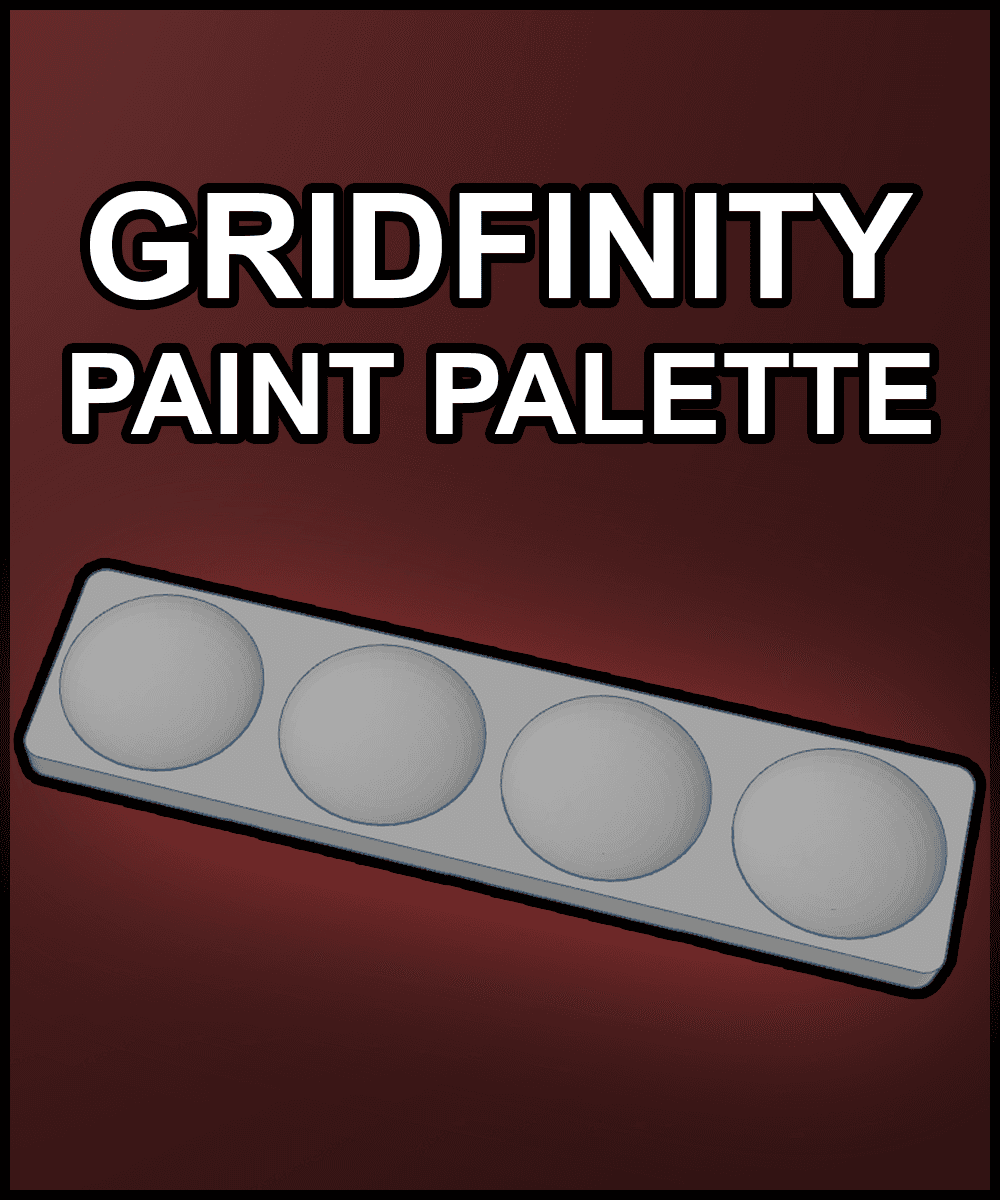 Gridfinity Paint Palette 3d model