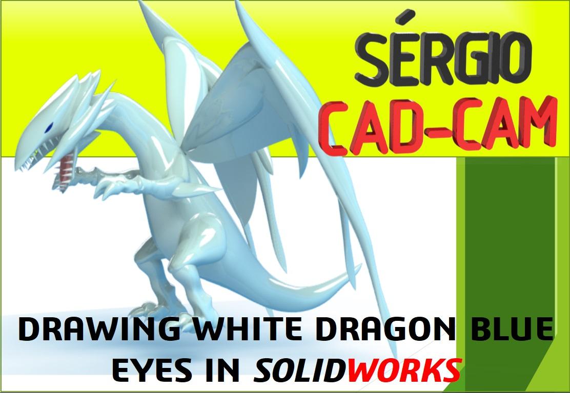 White Dragon Blue Eyes 3d model
