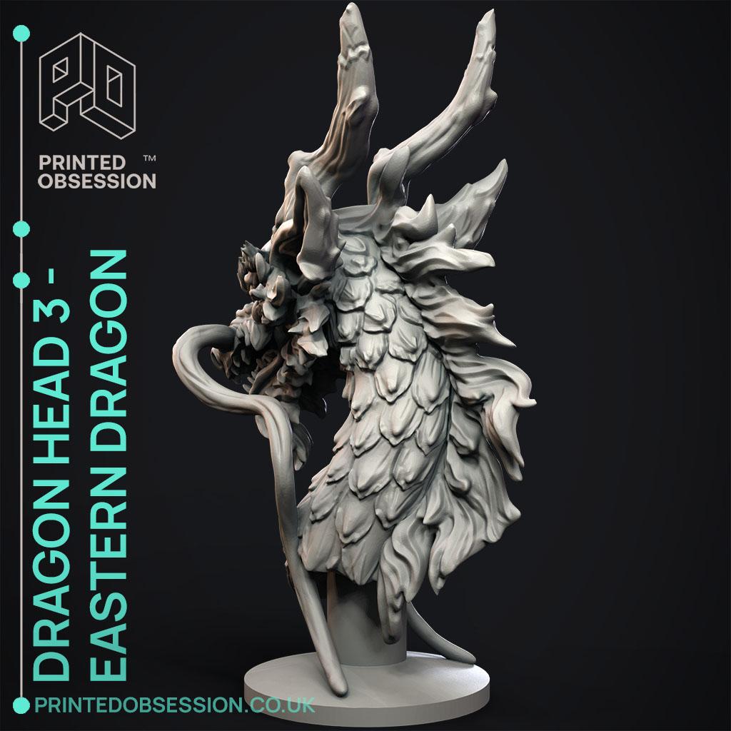 Eastern Dragon - Dragon head - Decoration 3d model