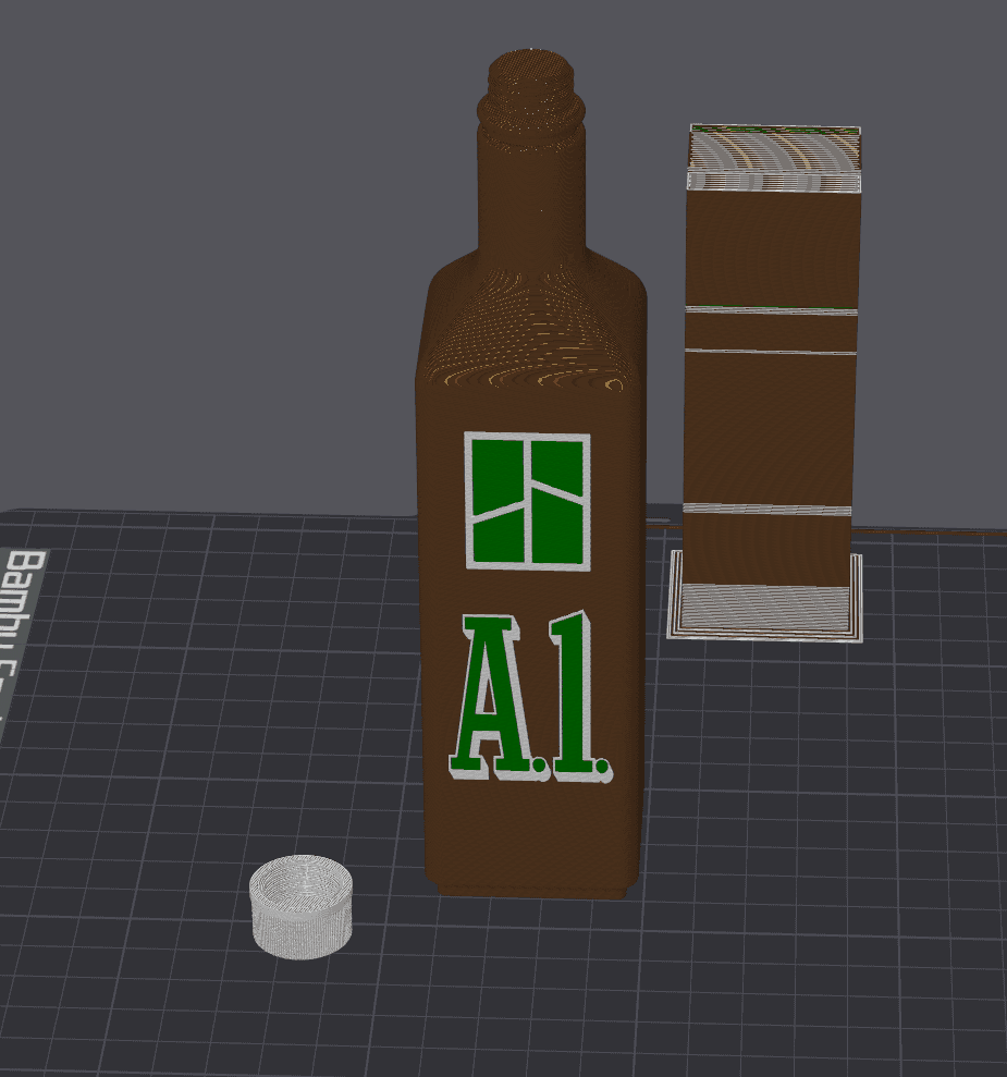 Bambu Lab A1 Gridfinity Bottle 3d model