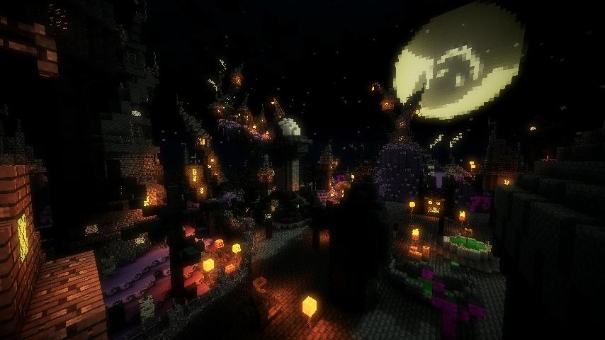 Minecraft Halloween Town 3d model