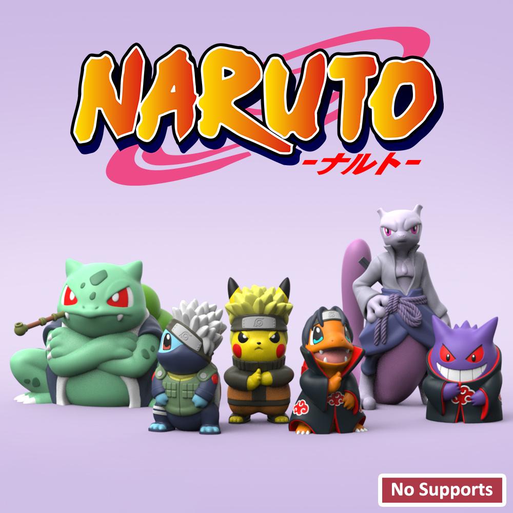 Pikachu x Naruto 3d model