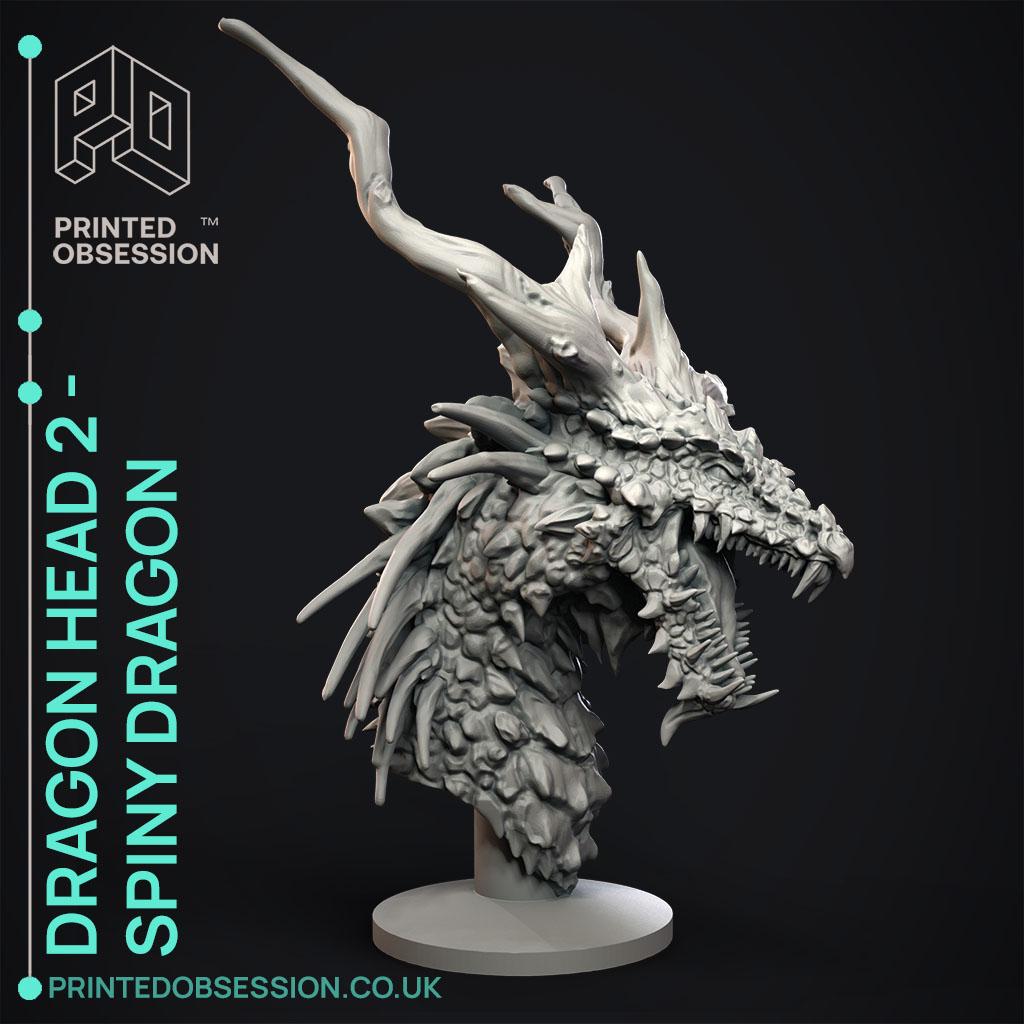 Dragon Spined - Dragon Head - Decoration 3d model