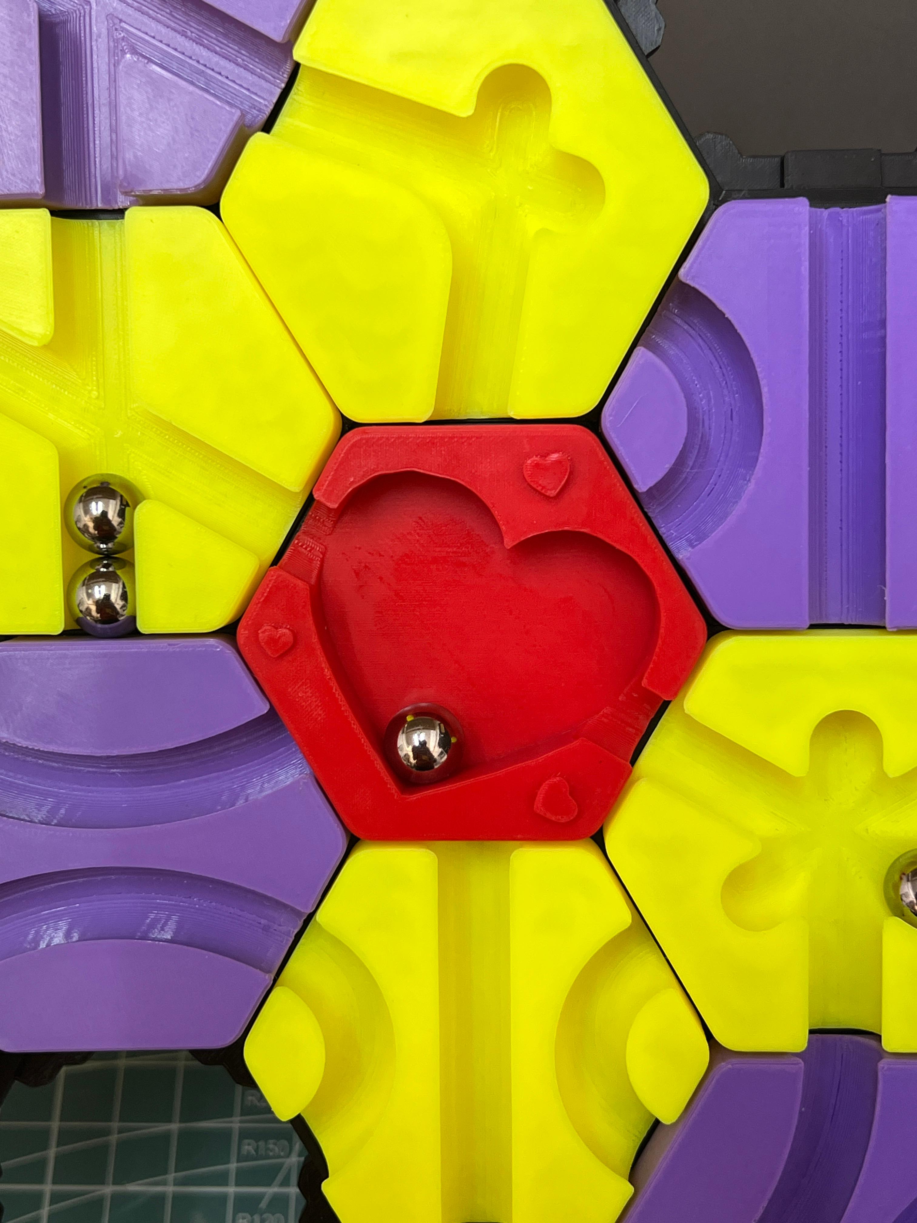 Hextraction Heart Tiles pack 3d model