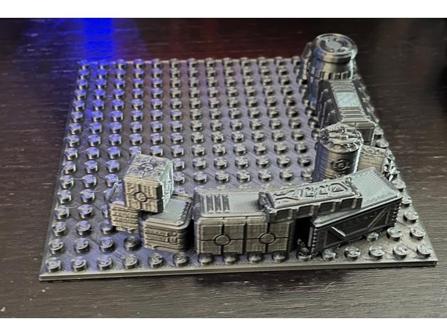 Star Wars Lego 16x16 Base Plate 3d model