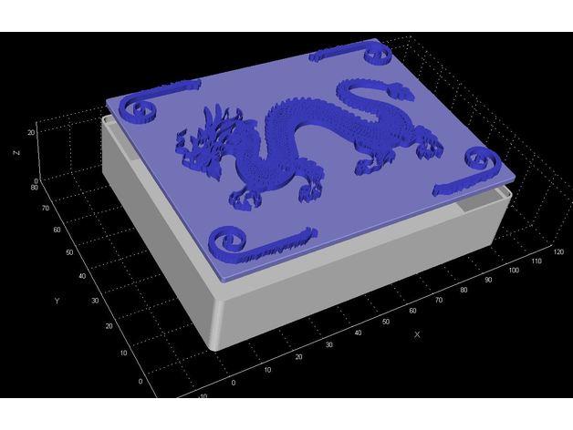 Dragon Gift Box 3d model