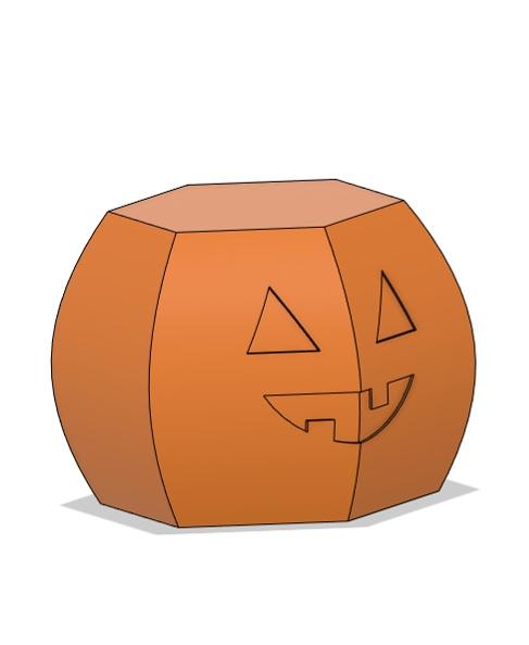 Simple Hexagon Pumpkin tub 3d model