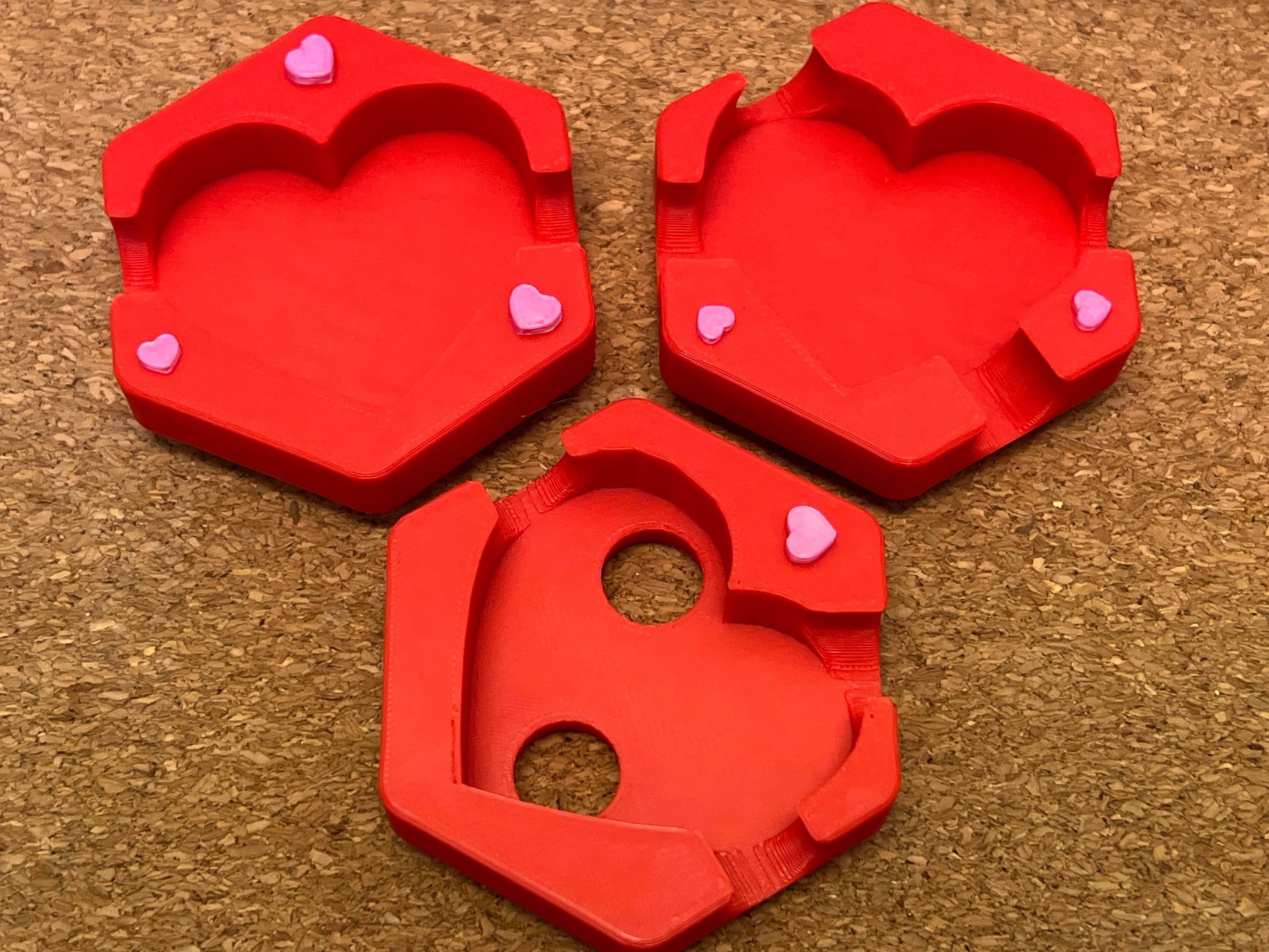Hextraction Heart Tiles pack 3d model