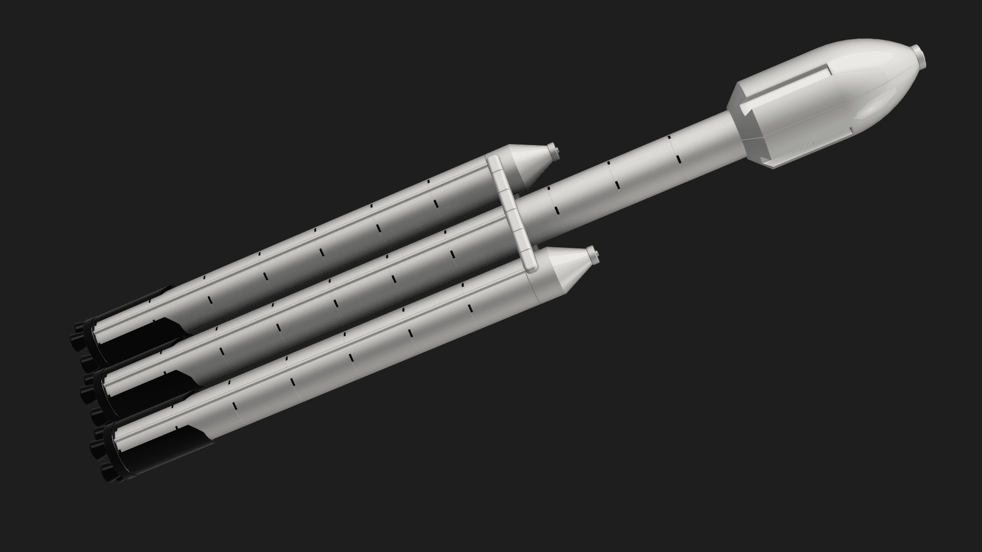 Space x Falcon 9 Rocket 3d model